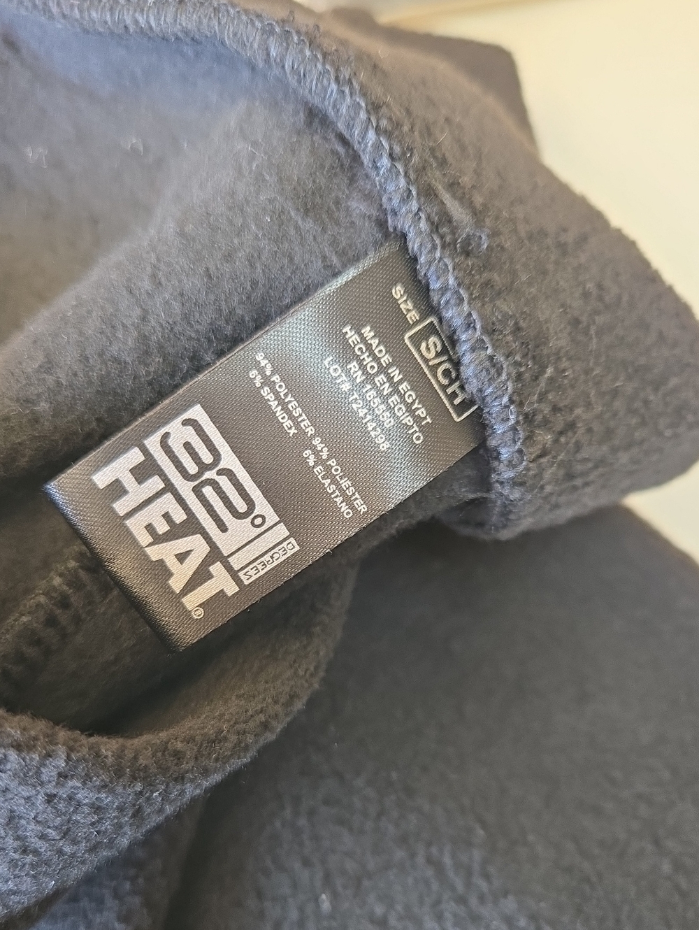 NEW 32 Degrees Black Thermal Fleece Leggings - Heat Tag - Picture 2 of 2